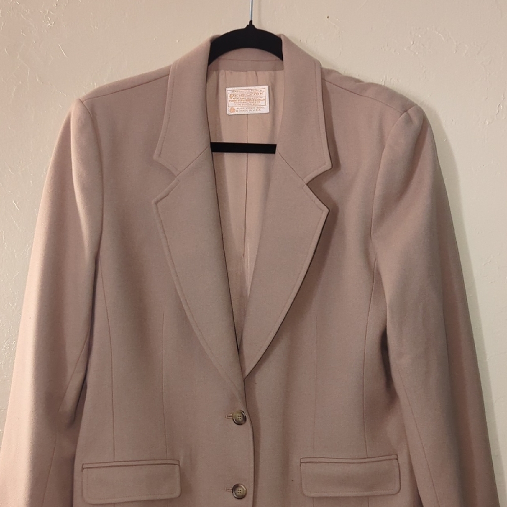 Pendleton Classic Beige Blazer Women's 12